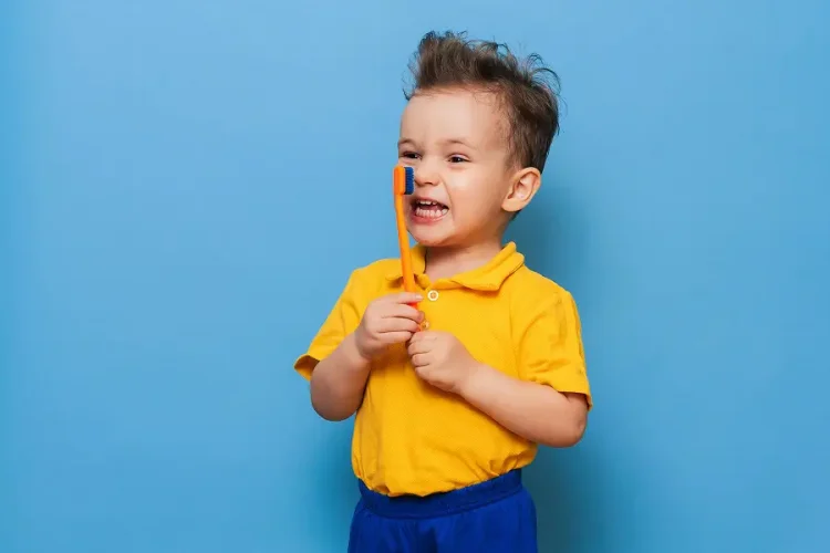 bigstock-Happy-Child-Kid-Boy-Brushing-T-430046234